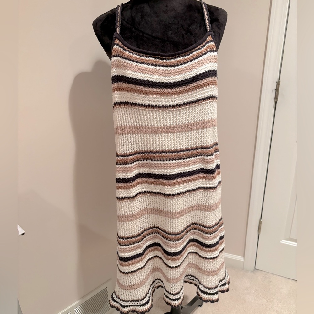 American Eagle crochet midi dress